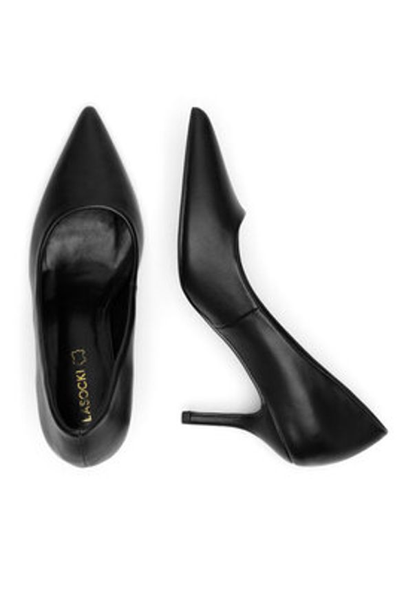 Lasocki Szpilki HY7708-1 Czarny. Kolor: czarny. Materiał: skóra. Obcas: na szpilce