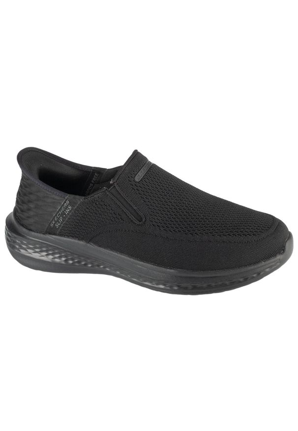 skechers - Buty sportowe Sneakersy męskie, Slip-Ins RF: Slade - Deacon. Kolor: czarny. Sport: turystyka piesza