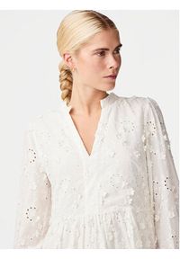 YAS Sukienka letnia Menusa 26033229 Biały Regular Fit. Kolor: biały. Materiał: bawełna. Sezon: lato #3