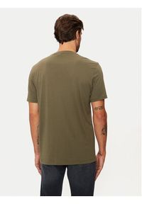 Hugo T-Shirt Dulivio 50467556 Khaki Regular Fit. Kolor: brązowy. Materiał: bawełna