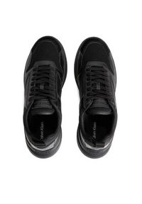 Calvin Klein Sneakersy Low Top Lace Up Mix HM0HM01044 Czarny. Kolor: czarny. Materiał: skóra #4