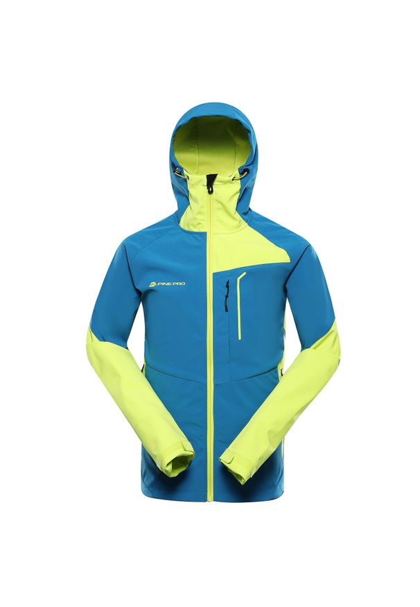 ALPINE PRO - Kurtka softshell męska Alpine Pro Esprit. Kolor: niebieski. Materiał: softshell. Sport: kolarstwo, wspinaczka, turystyka piesza