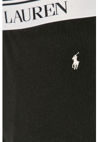 Polo Ralph Lauren - Spodnie. Kolor: czarny. Materiał: dzianina. Wzór: nadruk #2