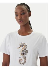 Liu Jo T-Shirt WA6237 JS923 Biały Regular Fit. Kolor: biały. Materiał: bawełna #4