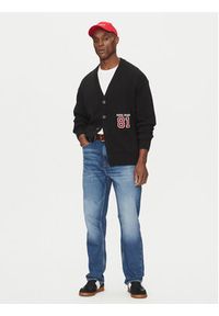 Guess Jeans Kardigan M5RR31 Z3HM1 Czarny Regular Fit. Kolor: czarny. Materiał: bawełna #4