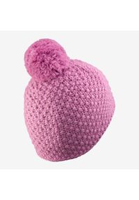 WEDZE - Czapka narciarska dla dzieci Wedze Timeless. Kolor: różowy. Materiał: akryl, materiał. Sezon: zima. Styl: sportowy #2