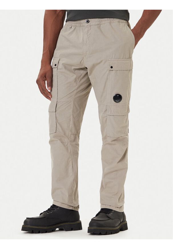 C.P. Company Spodnie materiałowe 19CMPA173A110324G Szary Regular Fit. Kolor: szary. Materiał: bawełna