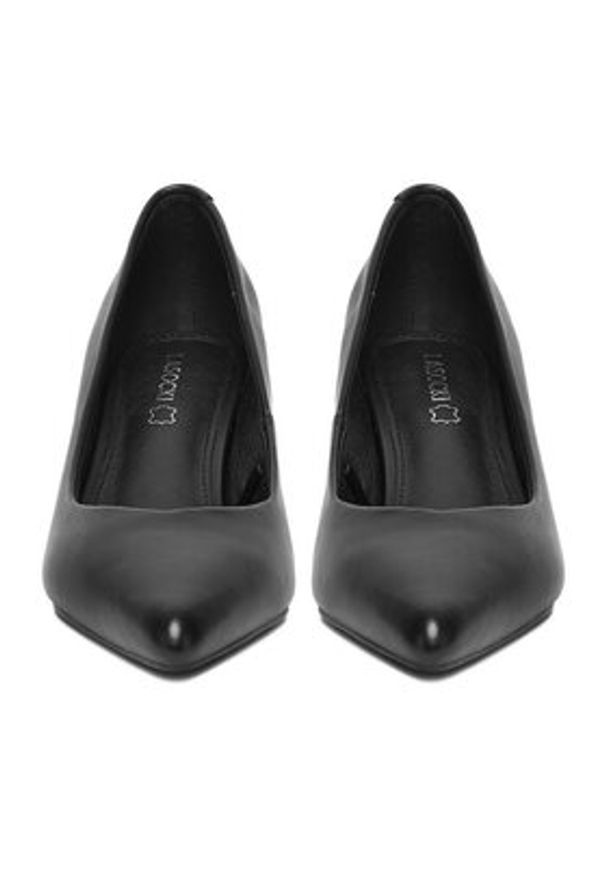 Lasocki Czółenka CEO-HY7375-1 Czarny. Kolor: czarny. Materiał: skóra