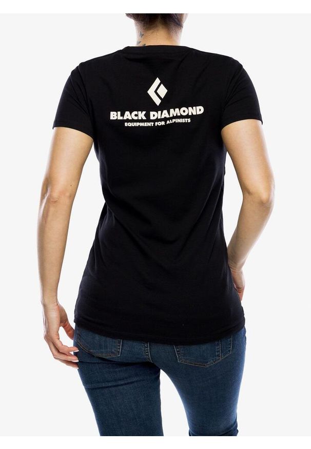 Koszulka bawełniana damska Black Diamond Equipment For Alpinists SS Tee. Kolor: czarny. Materiał: bawełna