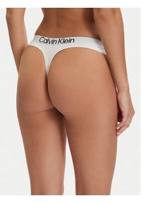 Calvin Klein Underwear Stringi LV00QD5292 Szary. Kolor: szary. Materiał: bawełna #2