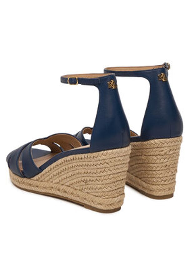 Lauren Ralph Lauren - LAUREN RALPH LAUREN Espadryle Nellie 802P04433003 Granatowy. Kolor: niebieski. Materiał: skóra