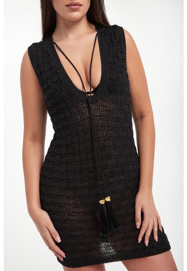 Elisabetta Franchi - Sukienka pleciona mini ELISABETTA FRANCHI. Długość: mini