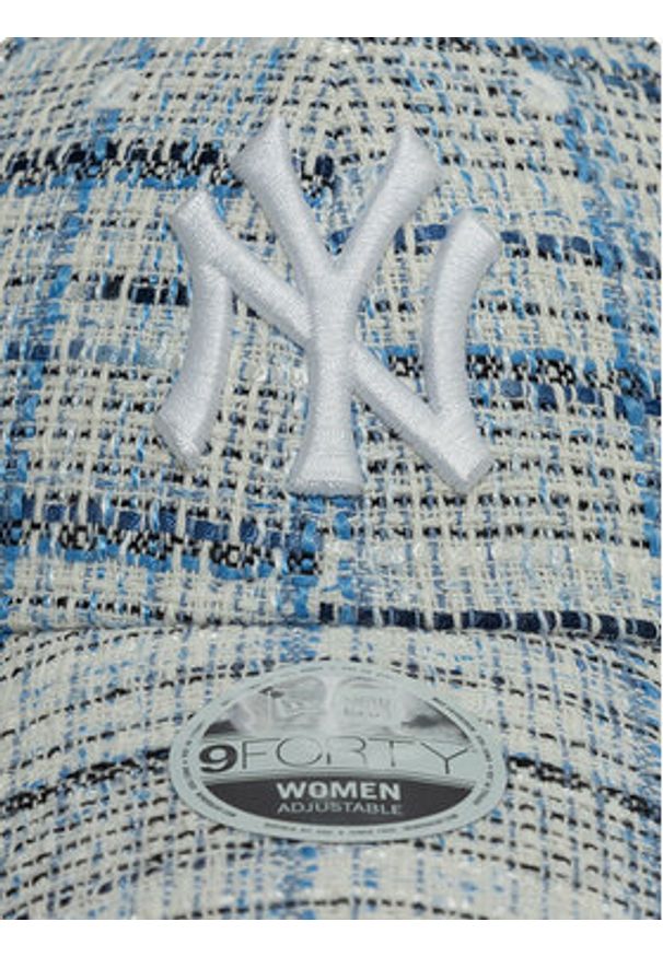 New Era Czapka z daszkiem New York Yankees Tweed 9Forty 60595381 Niebieski. Kolor: niebieski. Materiał: poliester, materiał