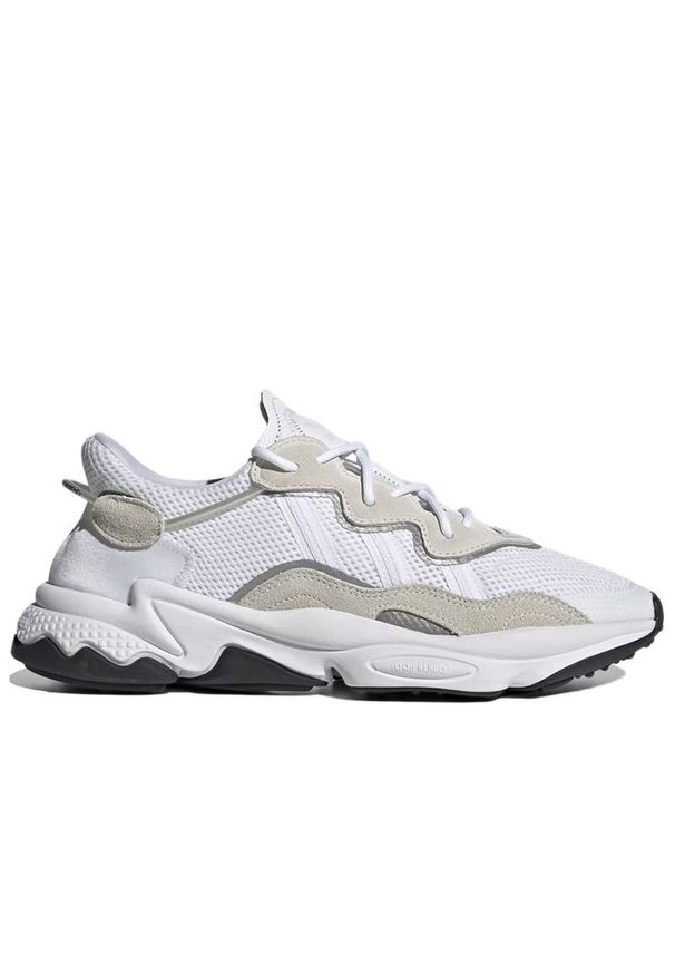 Adidas - Buty adidas Originals Ozweego EE6464 - białe. Okazja: na co dzień. Kolor: biały. Materiał: guma, zamsz, skóra. Szerokość cholewki: normalna. Sezon: lato