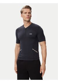BOSS T-Shirt Game 2 50564794 Granatowy Slim Fit. Kolor: niebieski. Materiał: syntetyk #1