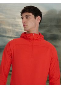 4f - 4F Bluza trekkingowa szybkoschnąca męska - pomarańczowa XL. Kolor: czerwony. Materiał: materiał. Technologia: Primaloft. Sport: wspinaczka, turystyka piesza