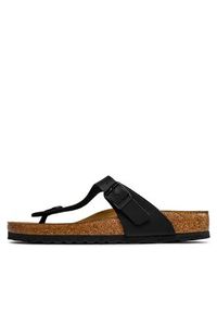 Birkenstock Japonki Gizeh 043691 Czarny. Kolor: czarny. Materiał: skóra #7