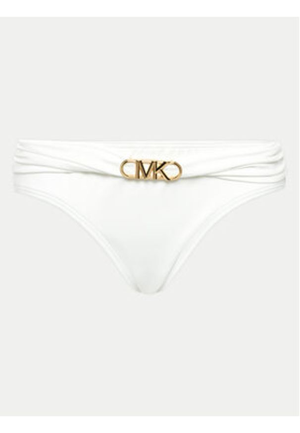 MICHAEL Michael Kors Dół od bikini MM7M163 Biały. Kolor: biały. Materiał: syntetyk