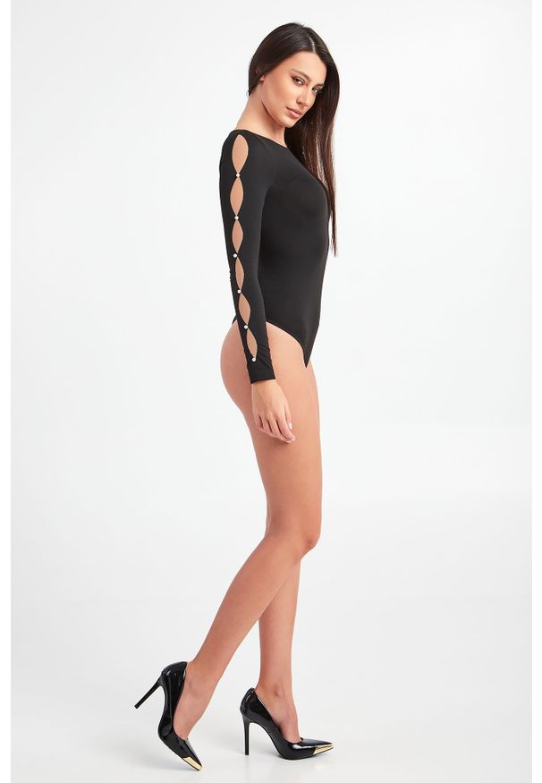 Wolford - BODY WOLFORD. Materiał: tkanina. Długość rękawa: długi rękaw. Długość: długie. Wzór: gładki, aplikacja