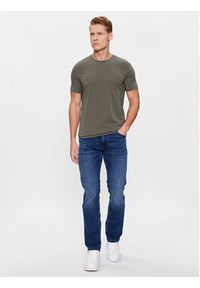 Trussardi Jeans - Trussardi T-Shirt 52T00767 Szary Regular Fit. Kolor: szary. Materiał: bawełna