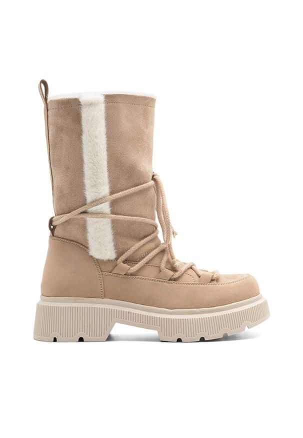 Jenny Fairy Śniegowce ROSA WS5956-03 Beżowy. Kolor: beżowy. Materiał: materiał