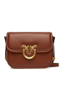 Pinko - PINKO Torba Love Box Bag Fl Mini PE 25 PLTT 104297 A26L Brązowy. Kolor: brązowy. Materiał: skórzane