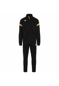 Dres Kappa Dalcito. Kolor: czarny, wielokolorowy, żółty. Materiał: dresówka. Sport: fitness