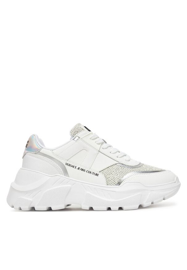 Versace Jeans Couture Sneakersy 78VA3SC4 Biały. Kolor: biały. Materiał: skóra