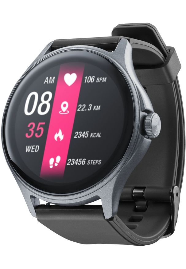 CELLULAR LINE - Cellularline Bluetooth Smartwatch ION PRO ROUND Black. Rodzaj zegarka: smartwatch