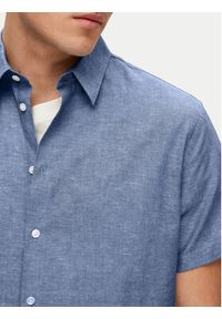 Selected Homme Koszula New Linen 16079053 Niebieski Regular Fit. Kolor: niebieski. Materiał: bawełna #3