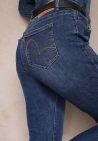Renee - Granatowe Dopasowane Jeansy Skinny Kifia. Kolor: niebieski #5