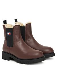 Tommy Jeans Sztyblety Tjw Chelsea Boot Wl EN0EN02826 Brązowy. Kolor: brązowy. Materiał: skóra #3