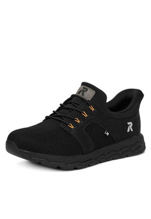Rieker Sneakersy M9050-00 Czarny. Kolor: czarny. Materiał: materiał