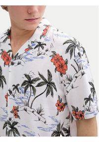 Tom Tailor Denim Koszula 1045191 Biały Relaxed Fit. Kolor: biały. Materiał: len, wiskoza #2