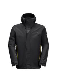 Kurtka uniwersalna męska Jack Wolfskin 11149416350. Typ kołnierza: kaptur. Kolor: czarny, wielokolorowy. Materiał: syntetyk