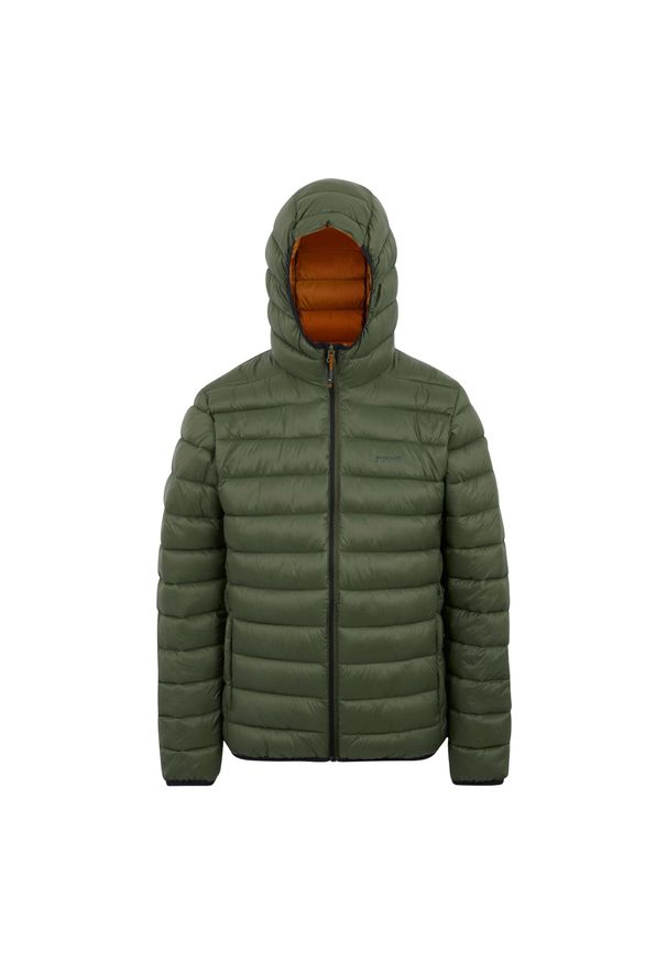 Regatta - Męska Ocieplana Kurtka Z Kapturem Marizion. Typ kołnierza: kaptur. Kolor: zielony. Materiał: puch. Sport: turystyka piesza