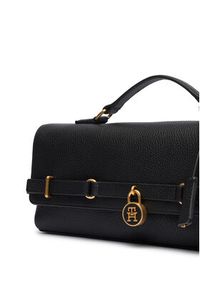 TOMMY HILFIGER - Tommy Hilfiger Torebka American Icon Clutch AW0AW19214 Czarny. Kolor: czarny. Materiał: skórzane #3