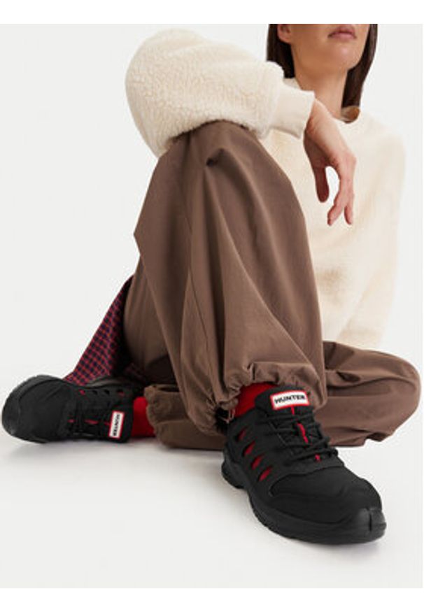 Hunter Półbuty HUNTER-SS-02 W Czarny. Kolor: czarny. Materiał: skóra, nubuk