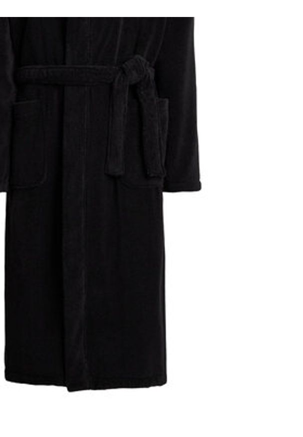 Polo Ralph Lauren Szlafrok 714982502001 Czarny. Typ kołnierza: polo. Kolor: czarny. Materiał: bawełna