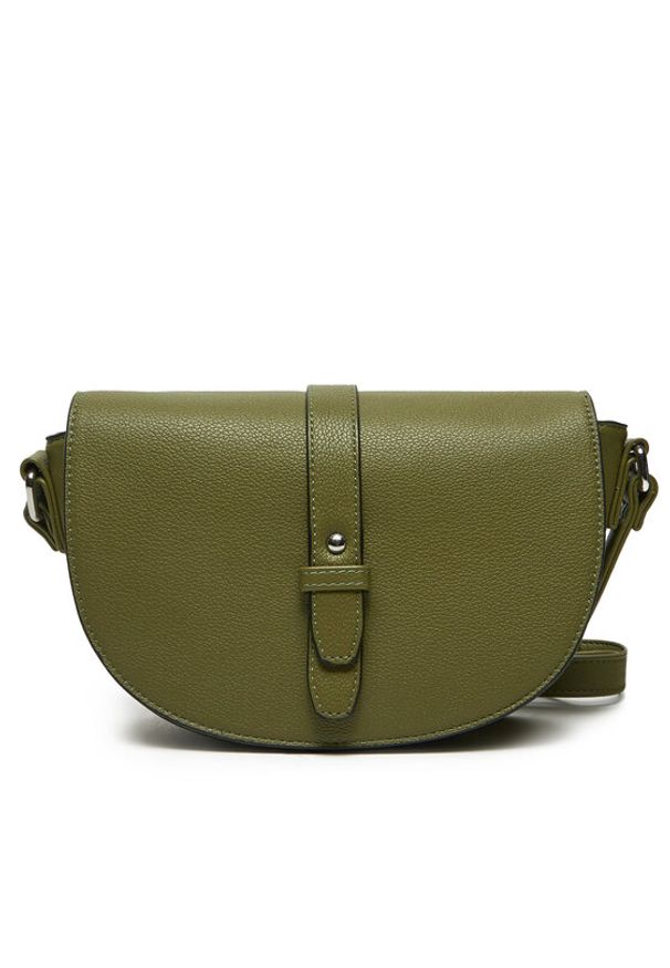 Puccini Torebka BK2241222M Khaki. Kolor: brązowy. Materiał: skórzane