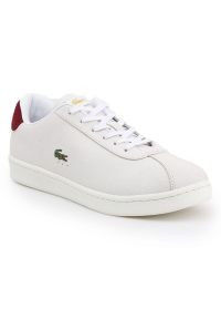 Buty Lacoste Masters 319 M 7-38SMA00331Y8 białe. Okazja: na co dzień. Kolor: biały. Materiał: materiał, skóra, guma. Szerokość cholewki: normalna #1