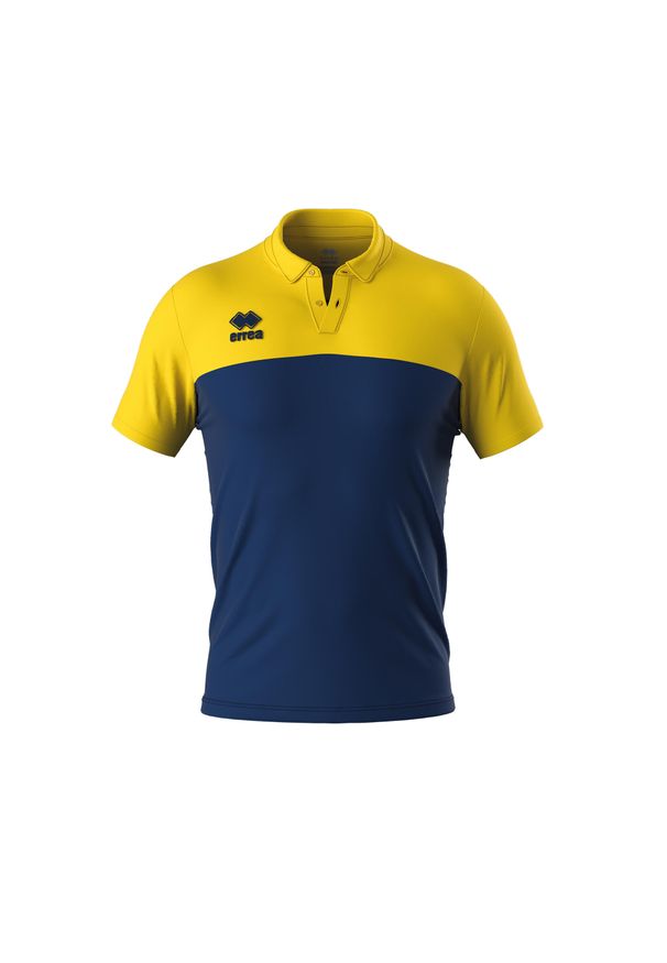 ERREA - Koszulka polo dla dzieci Errea Bob. Typ kołnierza: polo. Kolor: żółty, niebieski, wielokolorowy. Styl: sportowy
