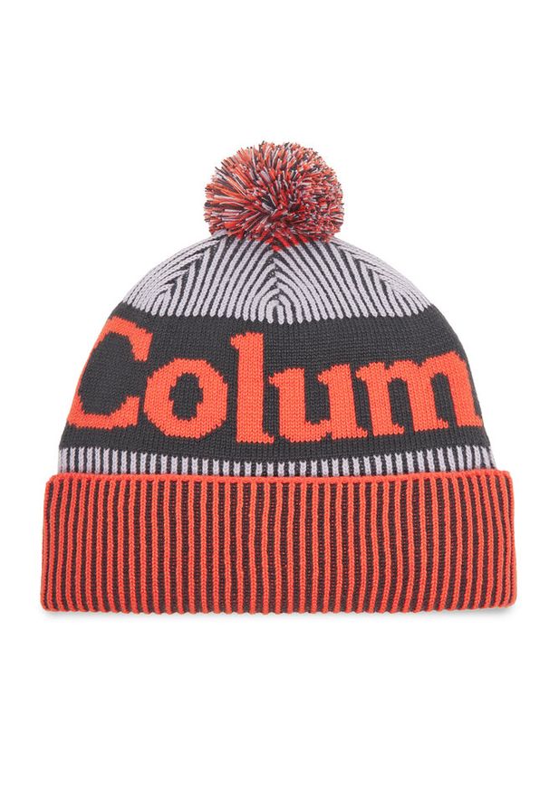 columbia - Czapka Columbia. Kolor: czerwony. Materiał: polar
