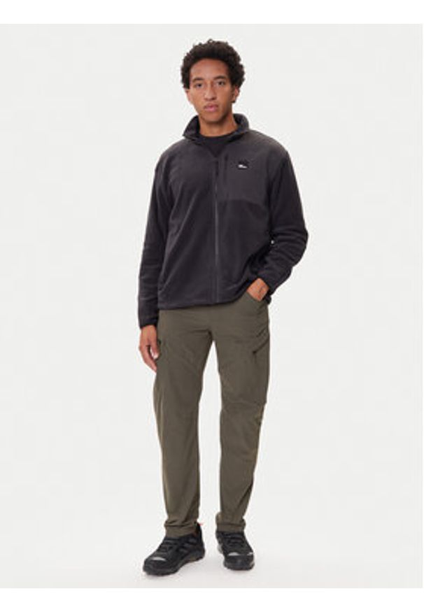 Jack Wolfskin Polar Sumetro Fz A64108 Czarny Relaxed Fit. Kolor: czarny. Materiał: syntetyk