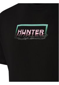Hunter T-Shirt Abele UNISEX HARU0007251 Czarny Regular Fit. Kolor: czarny. Materiał: bawełna #11