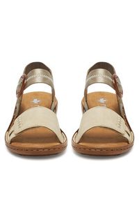 Rieker Sandały 608Z3-60 Beżowy. Kolor: beżowy. Materiał: syntetyk #6