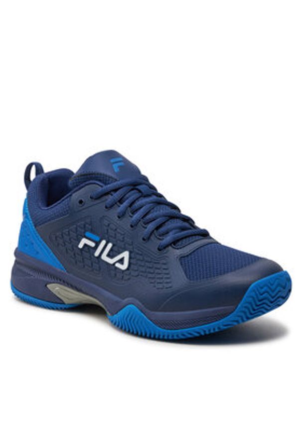 Fila Buty do tenisa Incontro Men FTM23208 Niebieski. Kolor: niebieski. Materiał: materiał. Sport: tenis