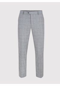 Pako Lorente - PAKO LORENTE – Szare garniturowe spodnie męskie w kratę. Okazja: na spotkanie biznesowe. Kolor: szary. Materiał: poliester, wiskoza, elastan. Styl: biznesowy, elegancki #6