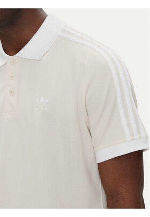 Adidas - adidas Polo adicolor Classics 3-Stripes IZ3070 Écru Regular Fit. Typ kołnierza: polo. Materiał: bawełna