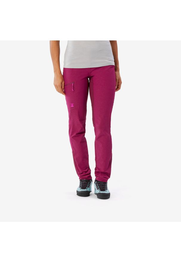 SIMOND - Spodnie wspinaczkowe damskie Simond Edge. Kolor: fioletowy. Materiał: poliester, poliamid, materiał, elastan. Sport: wspinaczka